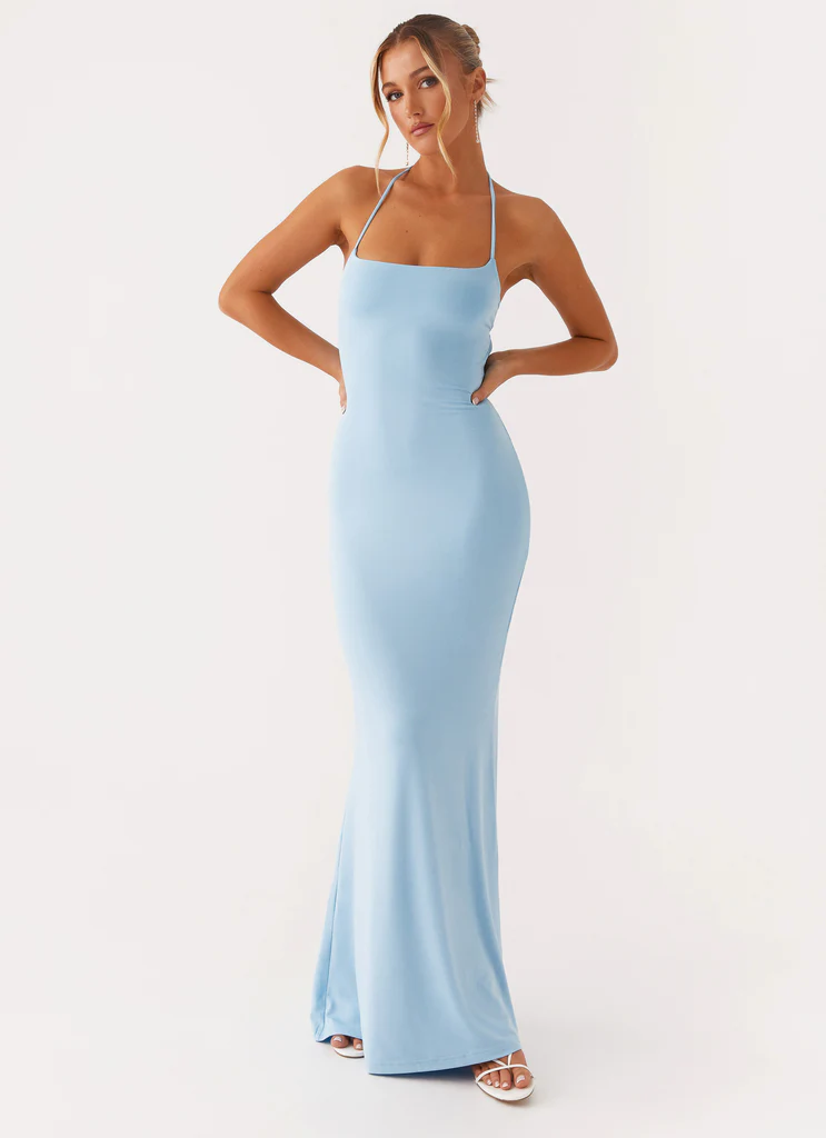 Abito Maxi Talk About Us - Blu