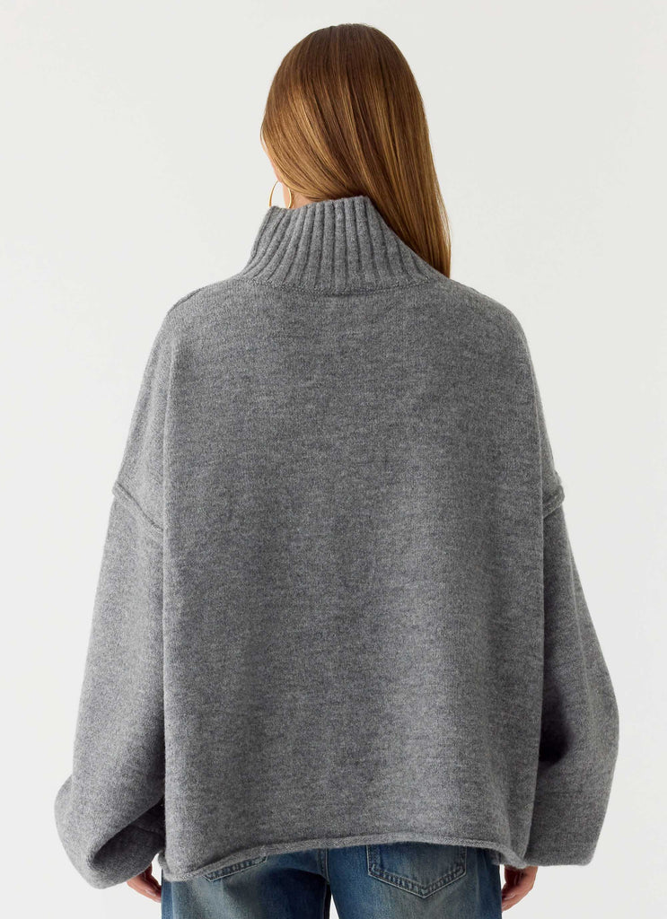 Maglione Roux in Maglia - Grigio