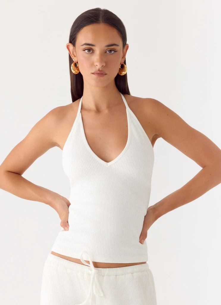 Top a spalline Henry - Avorio