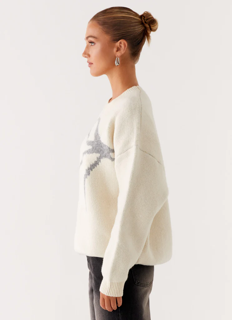 Pullover in Maglia Dreamwood - Avorio