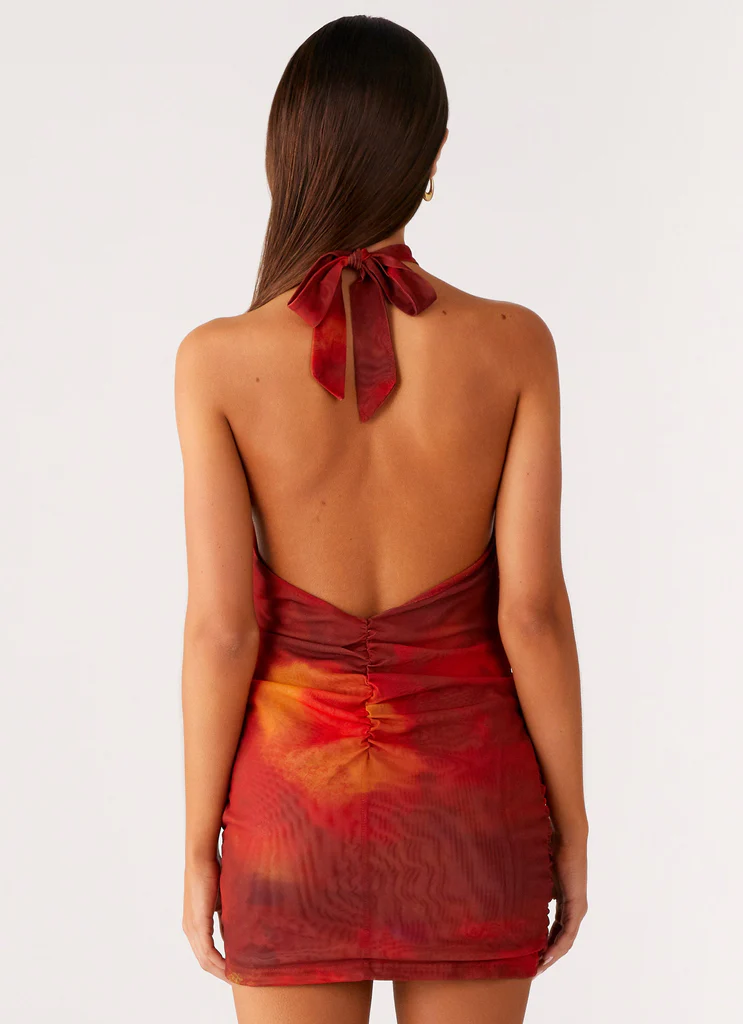 Miniabito Midnight Ember - Scarlet Blur
