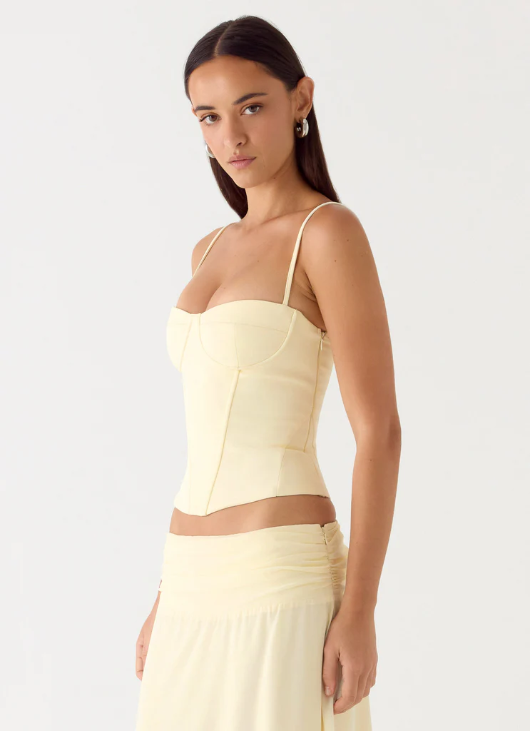 Top Corset Tayana - Giallo