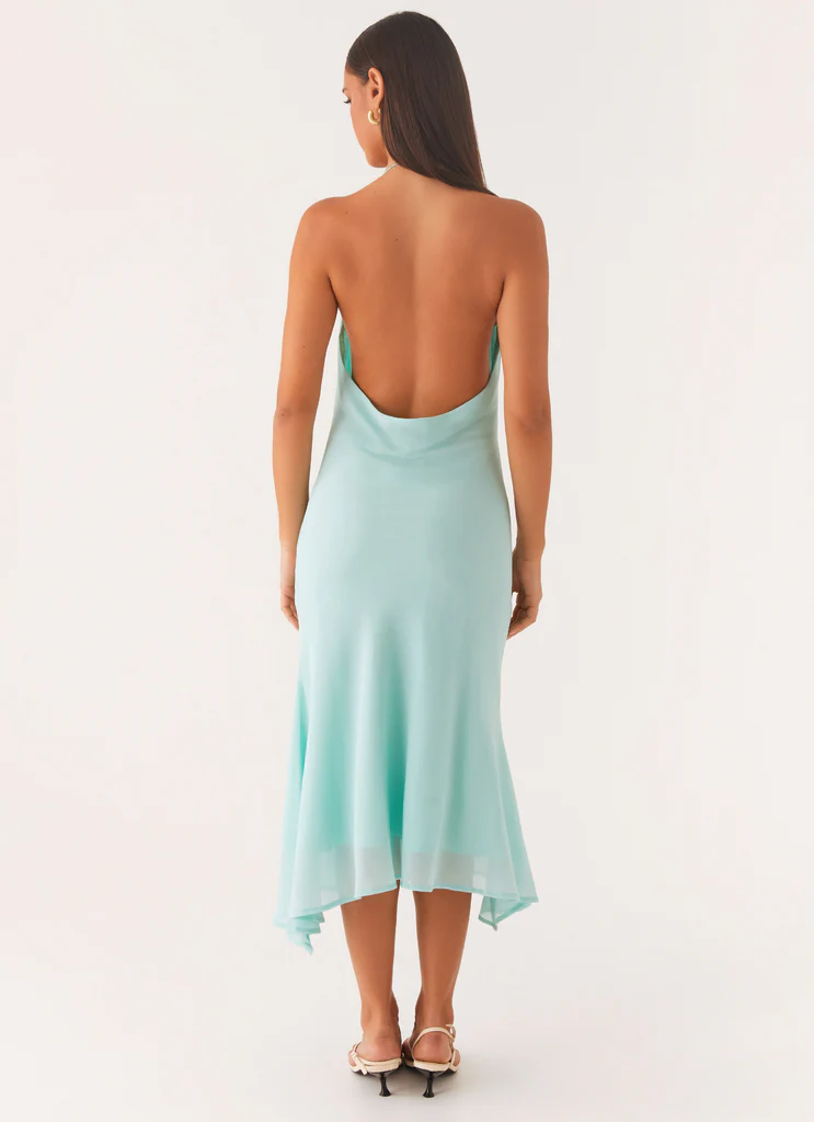 Vestito Midi Deep Dive - Azzurro Pallido