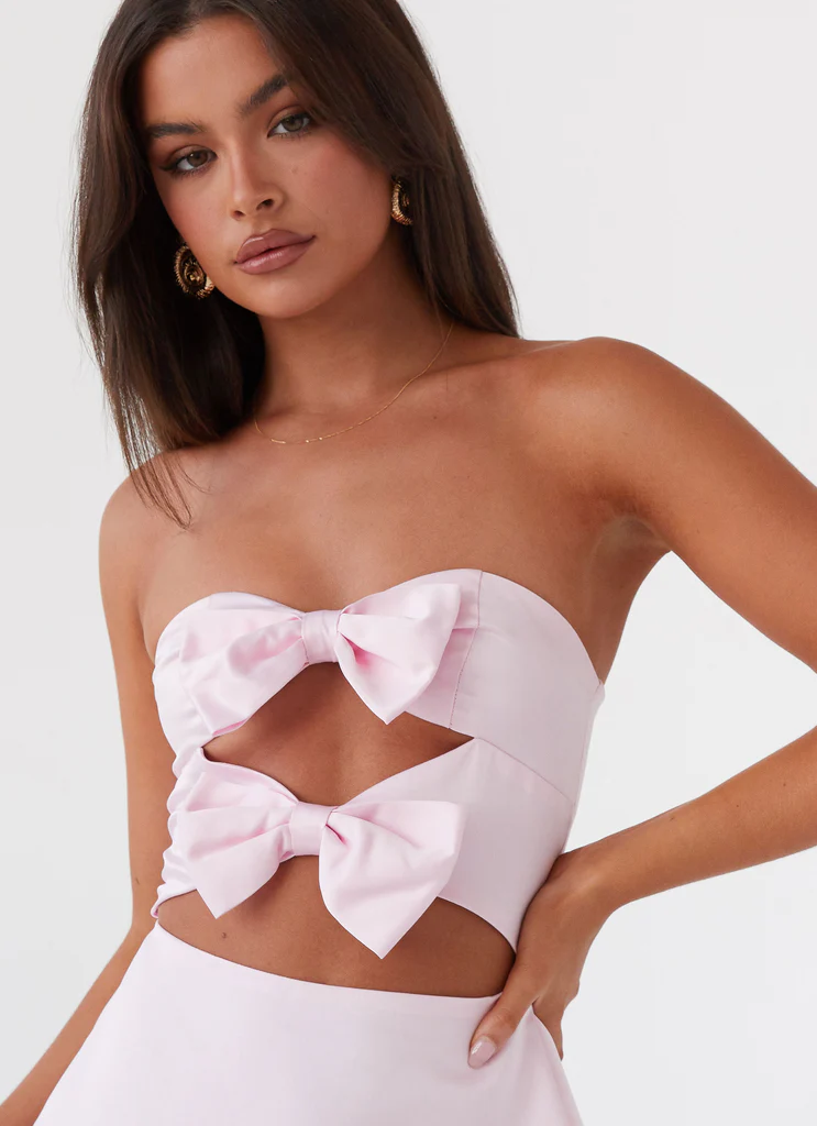 Mini Vestito con Fiocco Girl Crush - Rosa