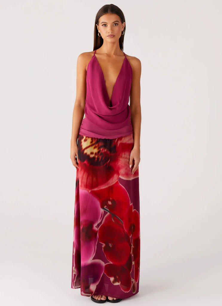 Top con collo a camicia Sweet Charm - Viola