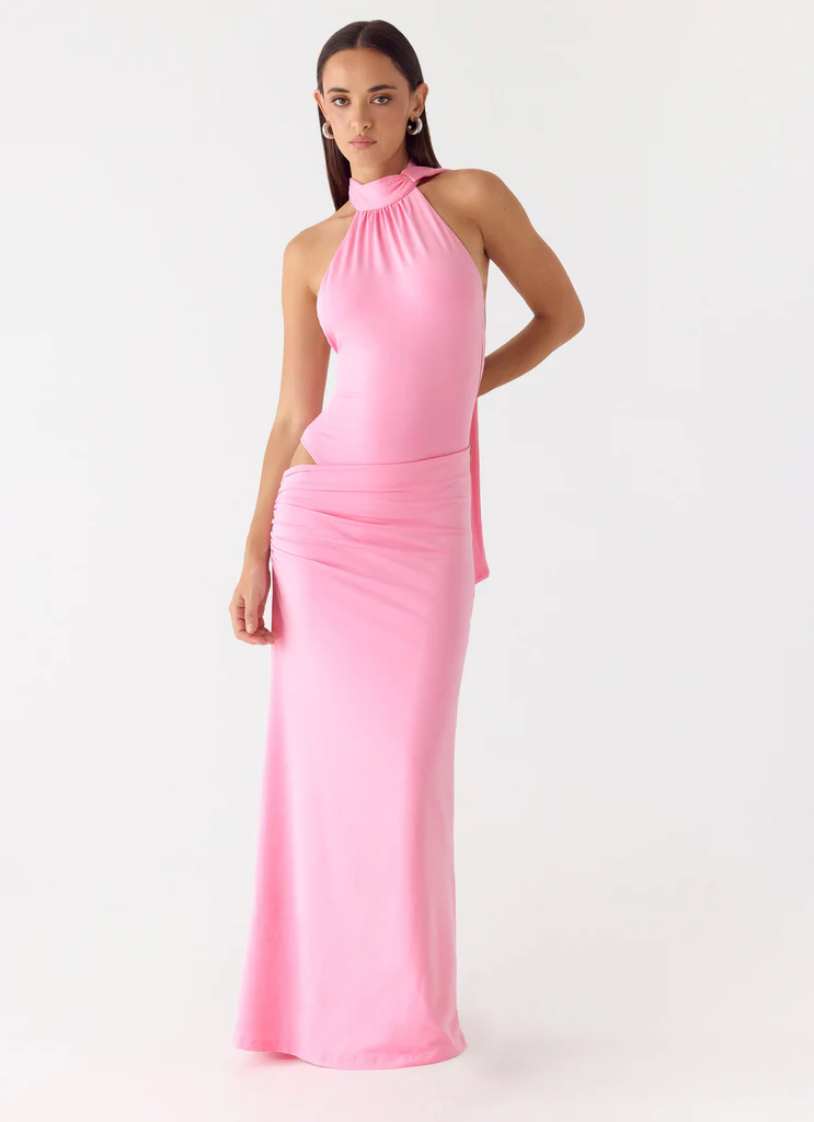 Vestito Maxi con Body On My Way - Rosa
