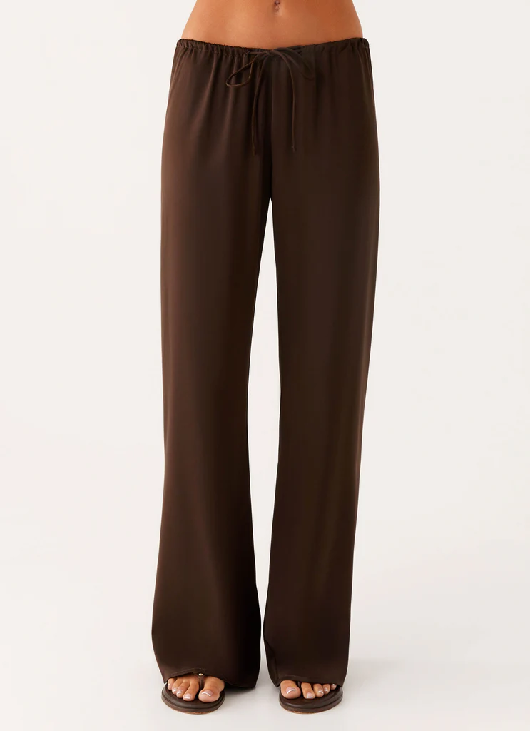 Pantaloni Deacon a Vita Bassa - Cioccolato