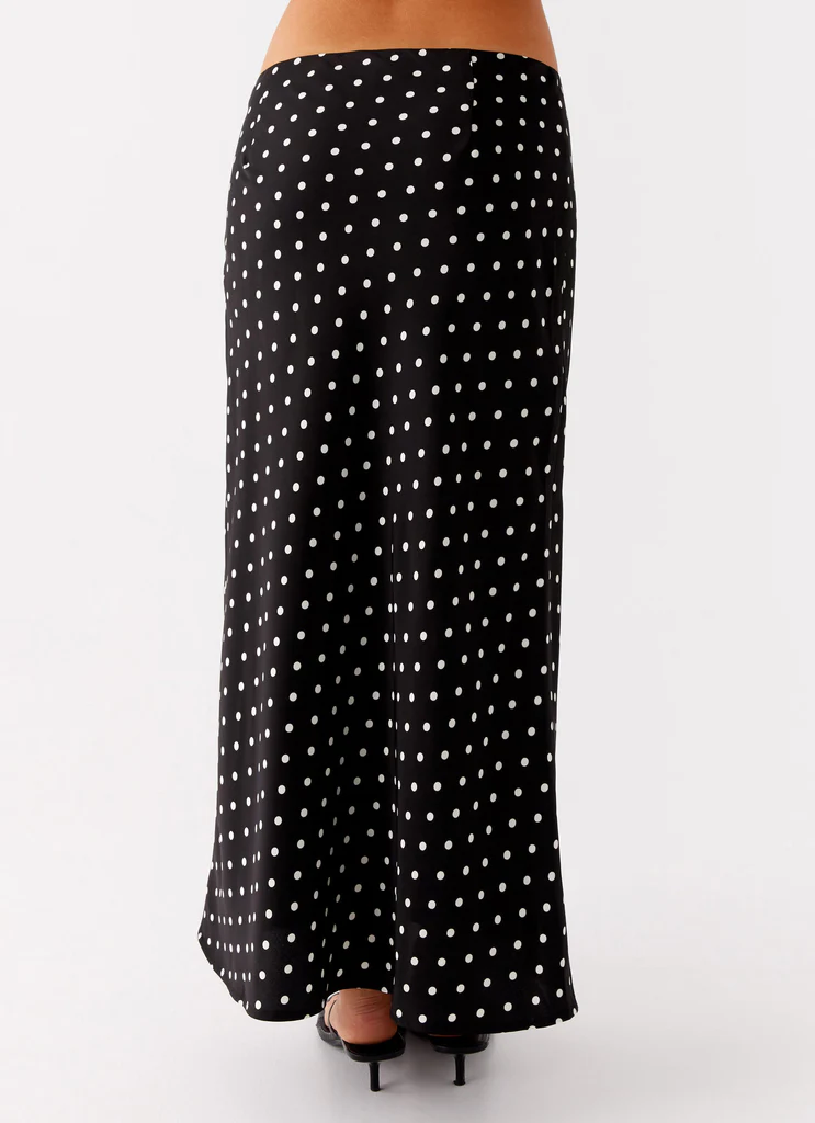 Breanne Midi Skirt - Puntini neri