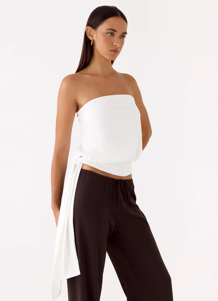 Top Senza Spalline Livia - Bianco