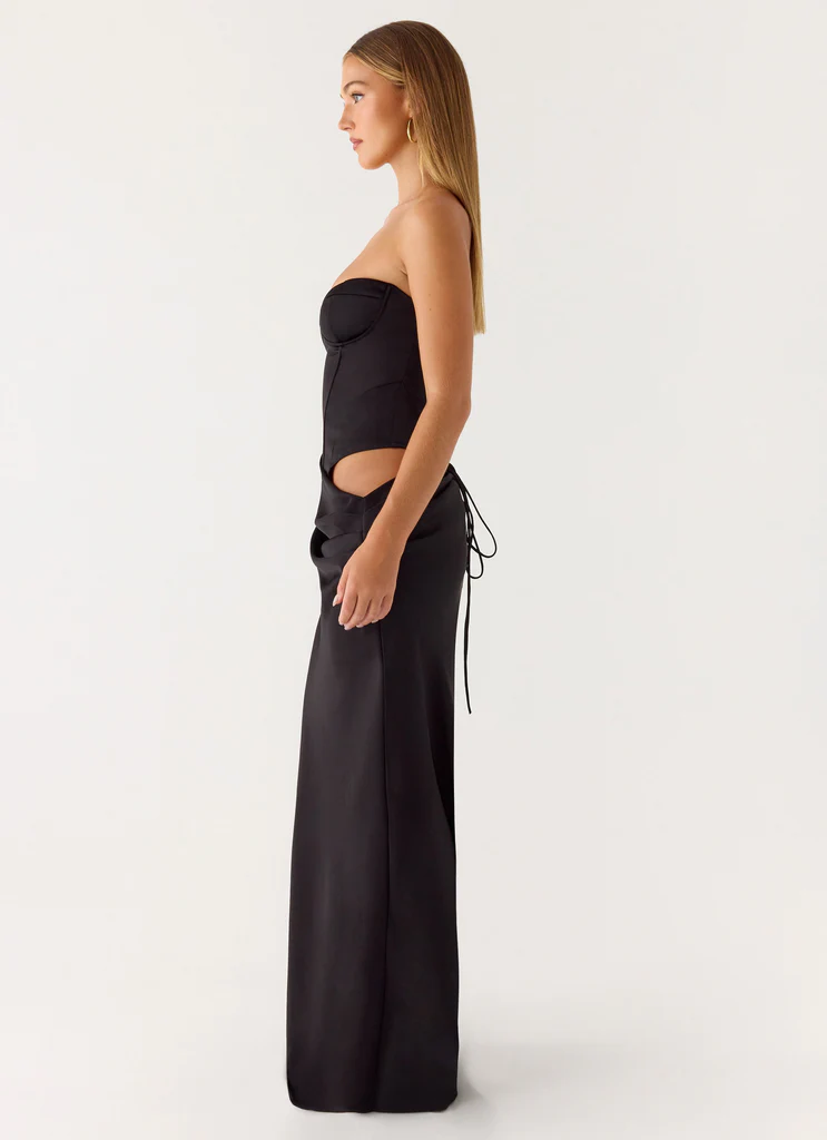 Abito Maxi Corset Emory - Nero