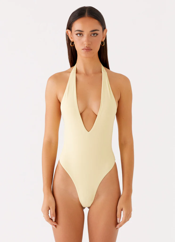 Costume da bagno monopezzo Delia - Giallo