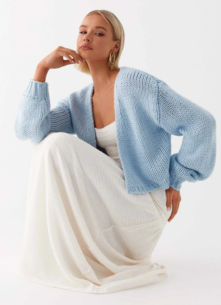 Gilet A Maglia Jasleen - Blu