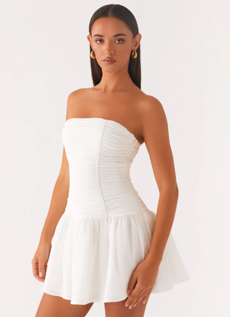 Meadow Dreams Mini Dress - Bianco