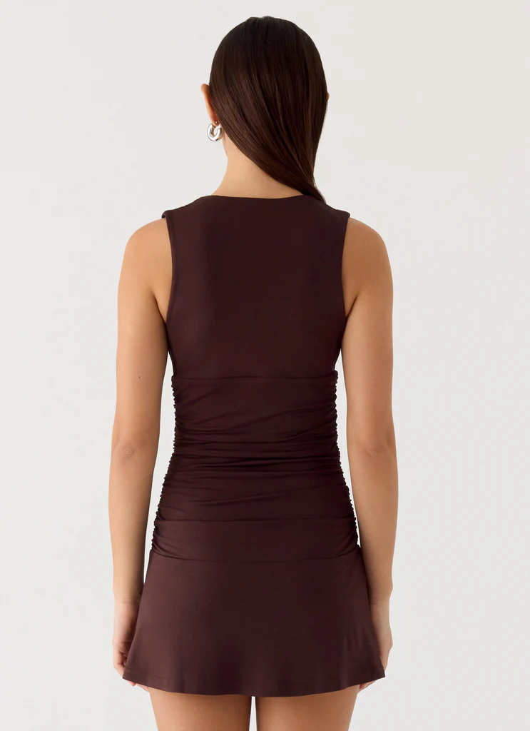 Cherry Sky Mini Dress – Cioccolato Cherry Sky Mini Dress - Cioccolato
