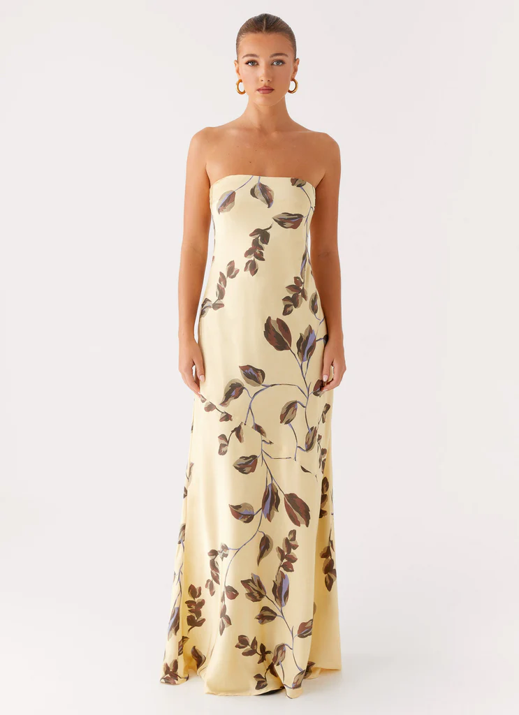 Abito Maxi Senza Spalline Alisa - Buttercream Bliss