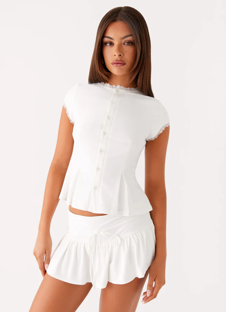 Top Button-Up Landon - Bianco