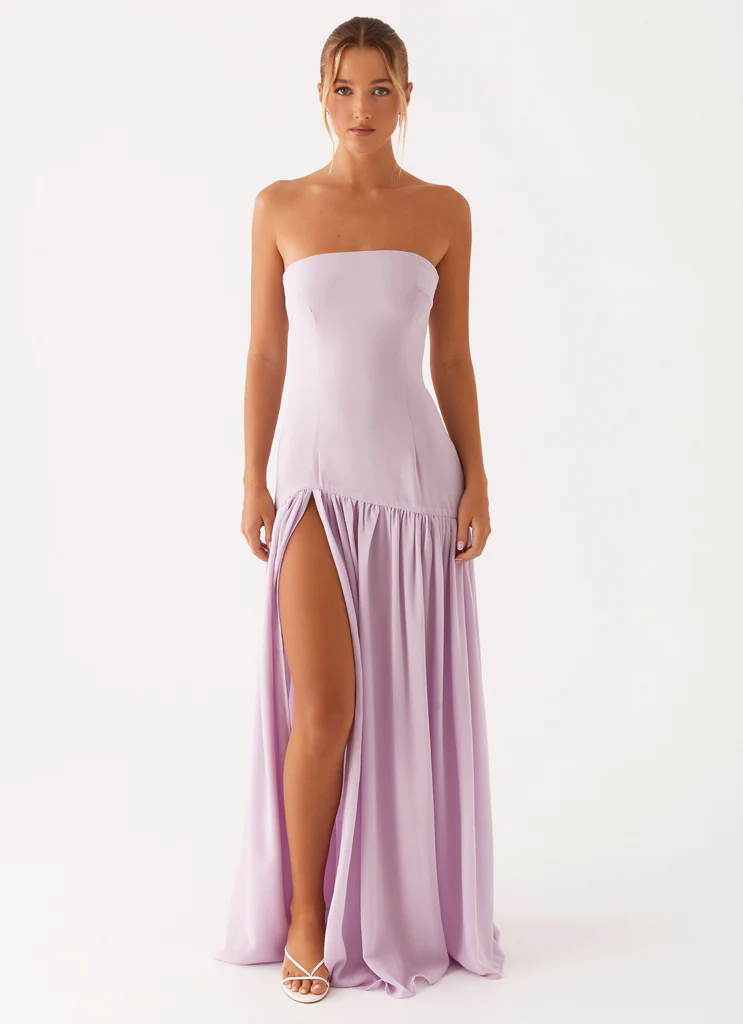 Abito Maxi Senza Spalline Eden - Lavanda