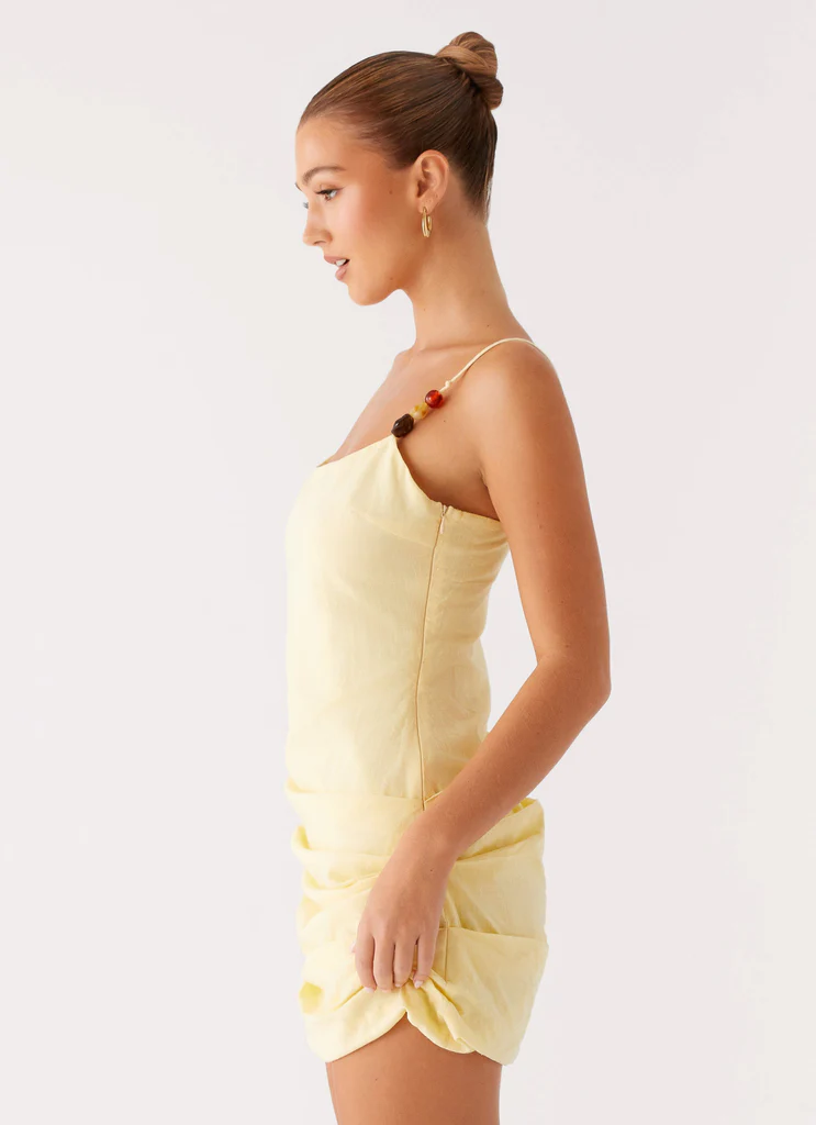 Adella Mini Dress – Giallo Adella Mini Dress - Giallo