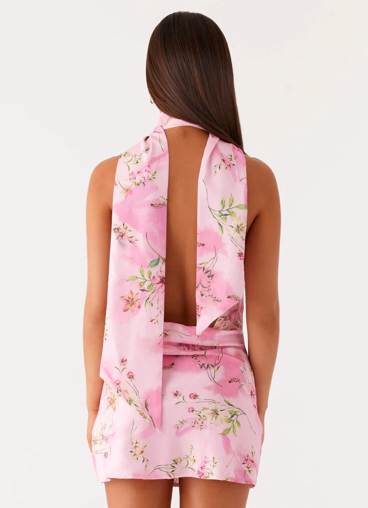 Mini Vestito Heidi - Fiorellato Rosa