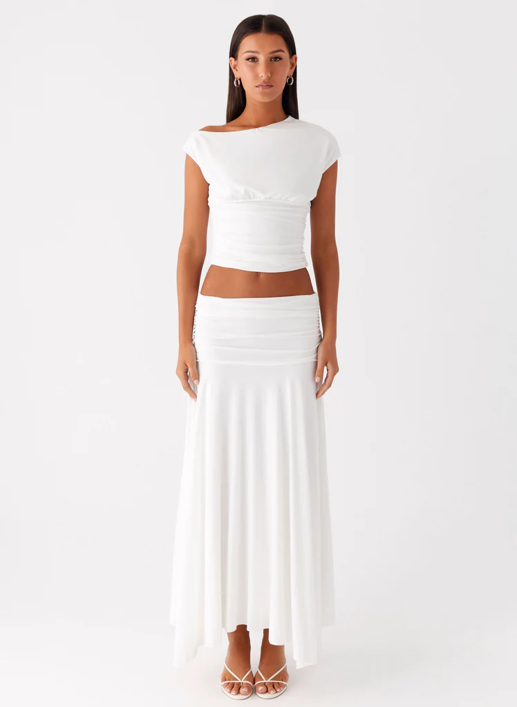 Top Asimmetrico Liana - Bianco