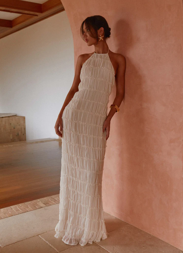 Aullie Maxi Dress - Avorio