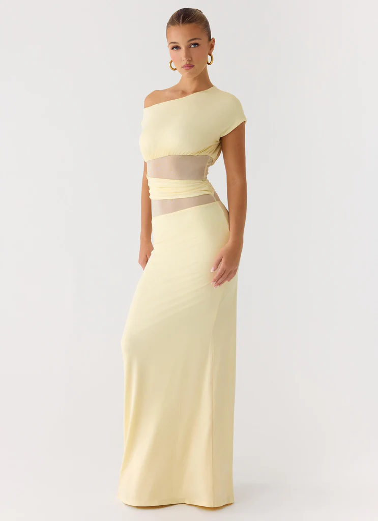 Vestito Maxi Like Honey - Giallo Burro