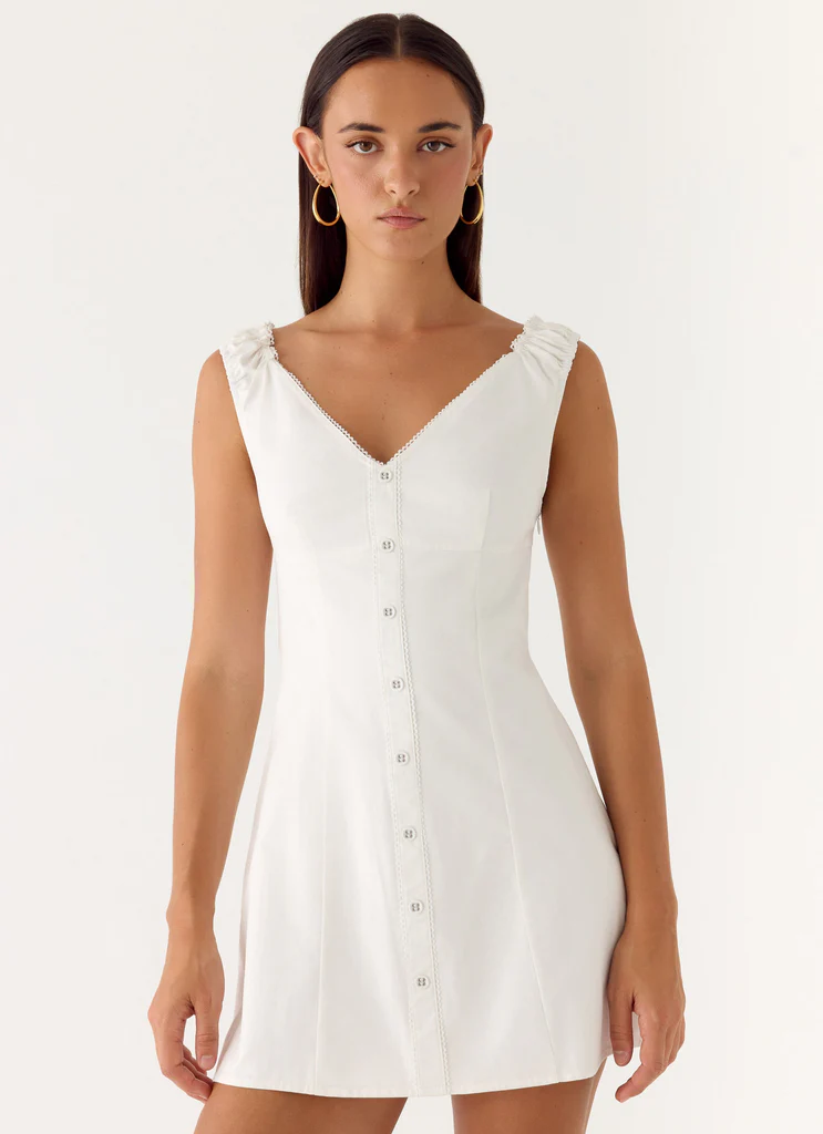 Drift Mini Dress - Bianco