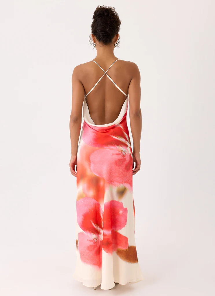 Vestito Maxi Cowl Samya - Rose Porcellana