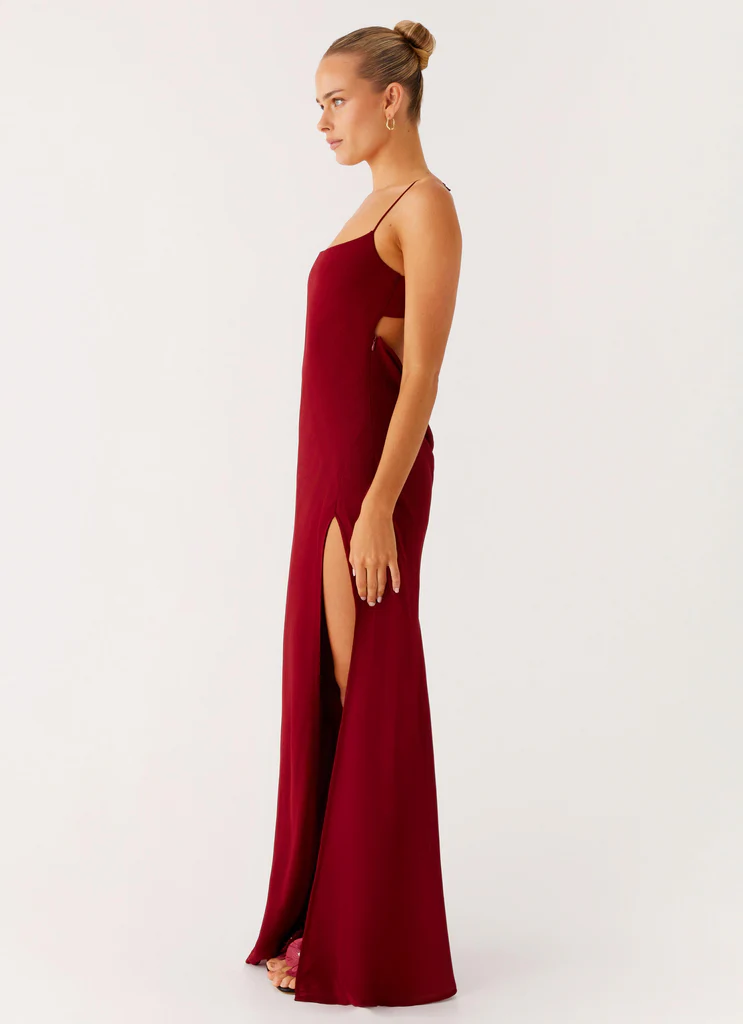 Abito Maxi Alouette - Borgogna