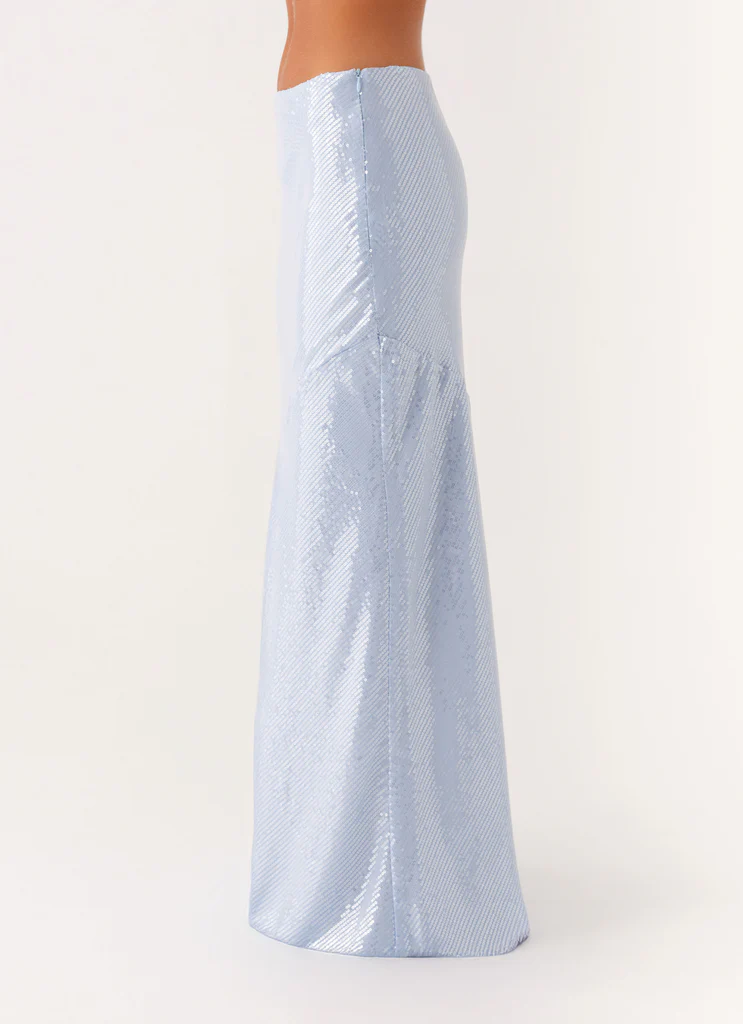 Vestito Lungo in Tulle con Paillettes – Blu Vestito Lungo in Tulle con Paillettes - Blu