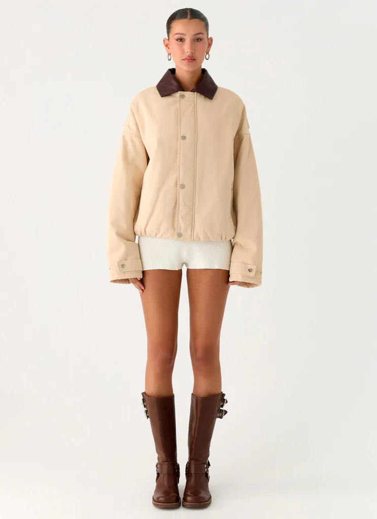 Giubbotto Blouson in Twill Modalità Aereo - Naturale