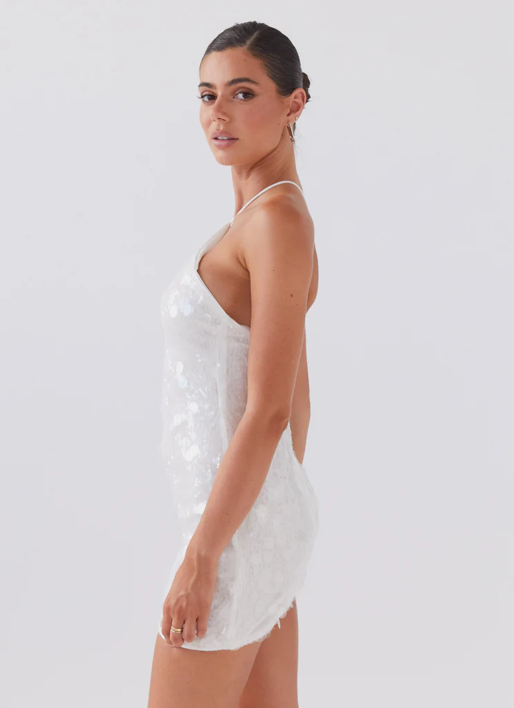Vestito Mini in Tulle Glitz And Glamour - Cloud Crystal