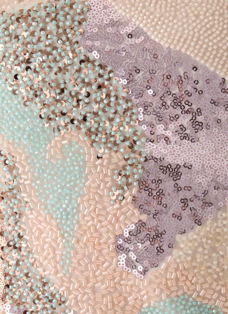 Top Elyna con Perline - Paillettes a Vortice
