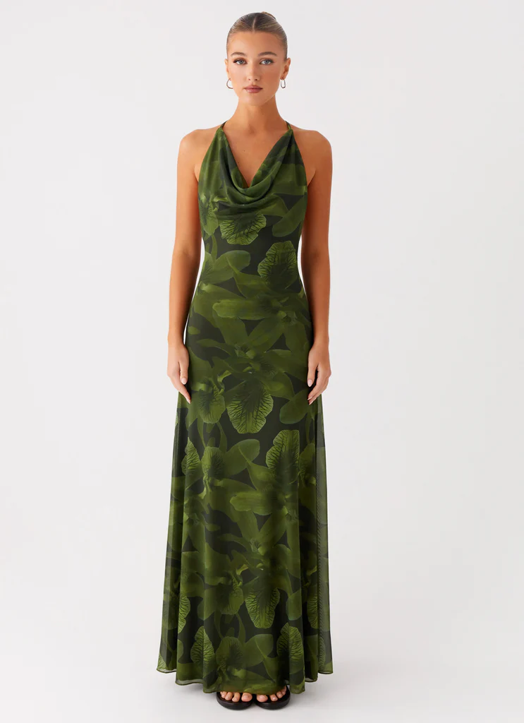 Abito Maxi Dahliana - Fiore Tropicale