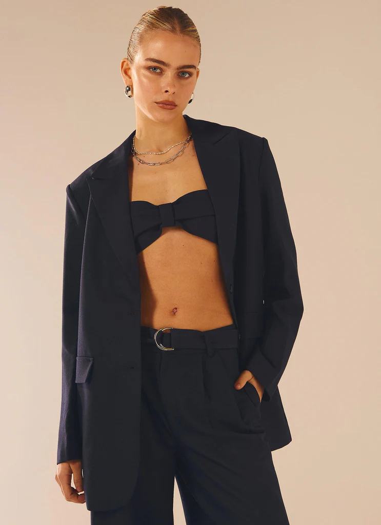 Top Bandeau City Slicker - Inchiostro Navy