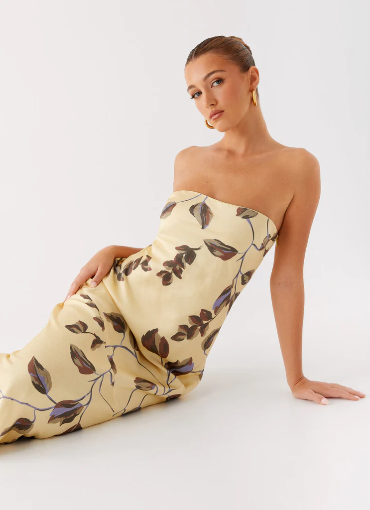 Abito Maxi Senza Spalline Alisa - Buttercream Bliss