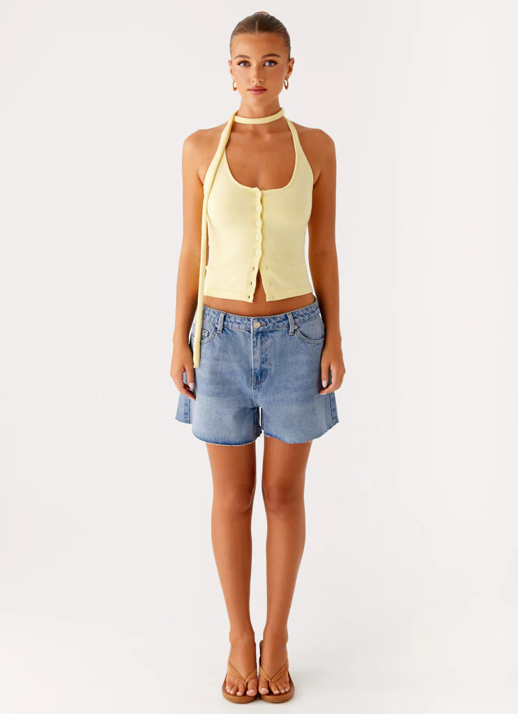 Top Sciarpa in Maglia Madden - Giallo