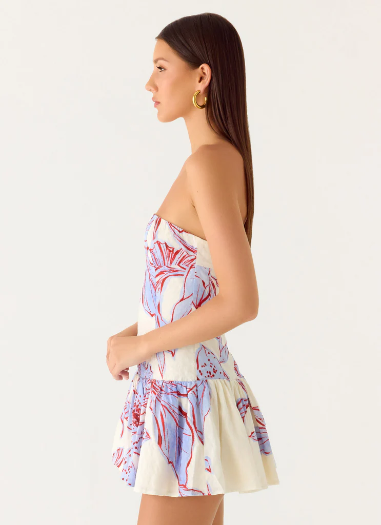 Mario Mini Dress - Fiori Viola