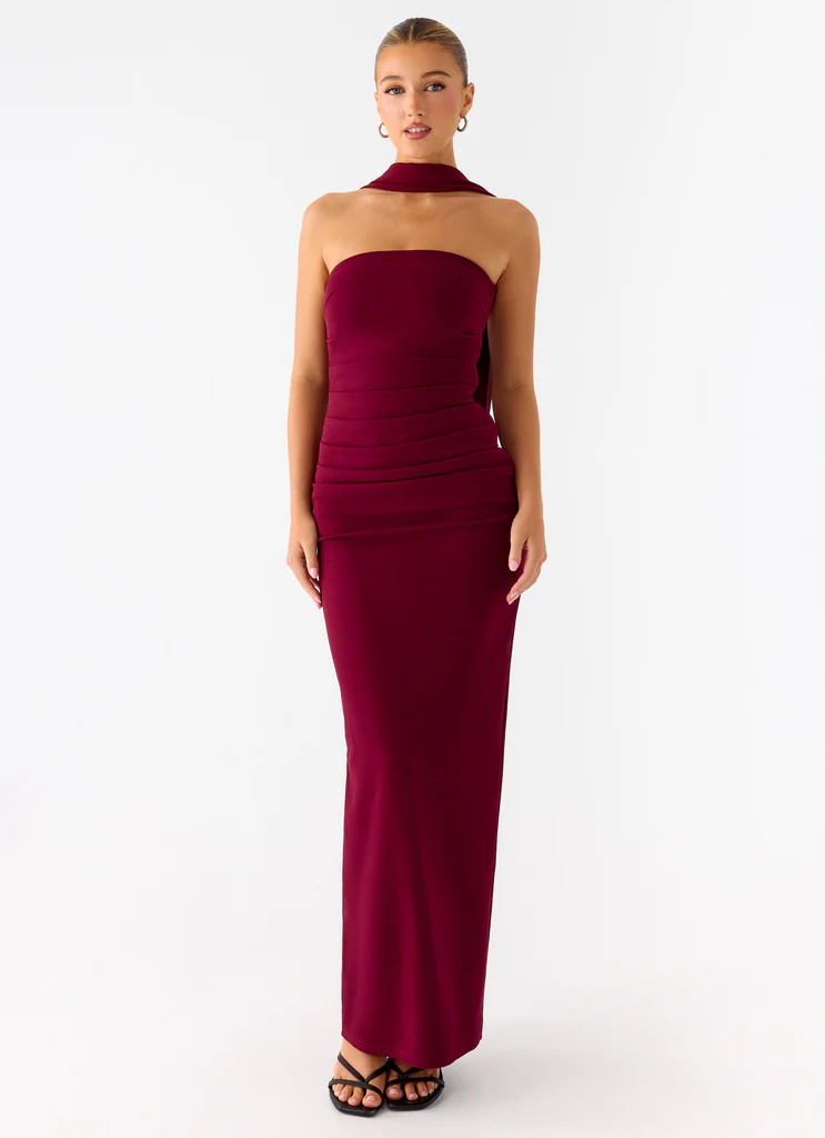 Vestito Maxi Libra - Ciliegia Scuro