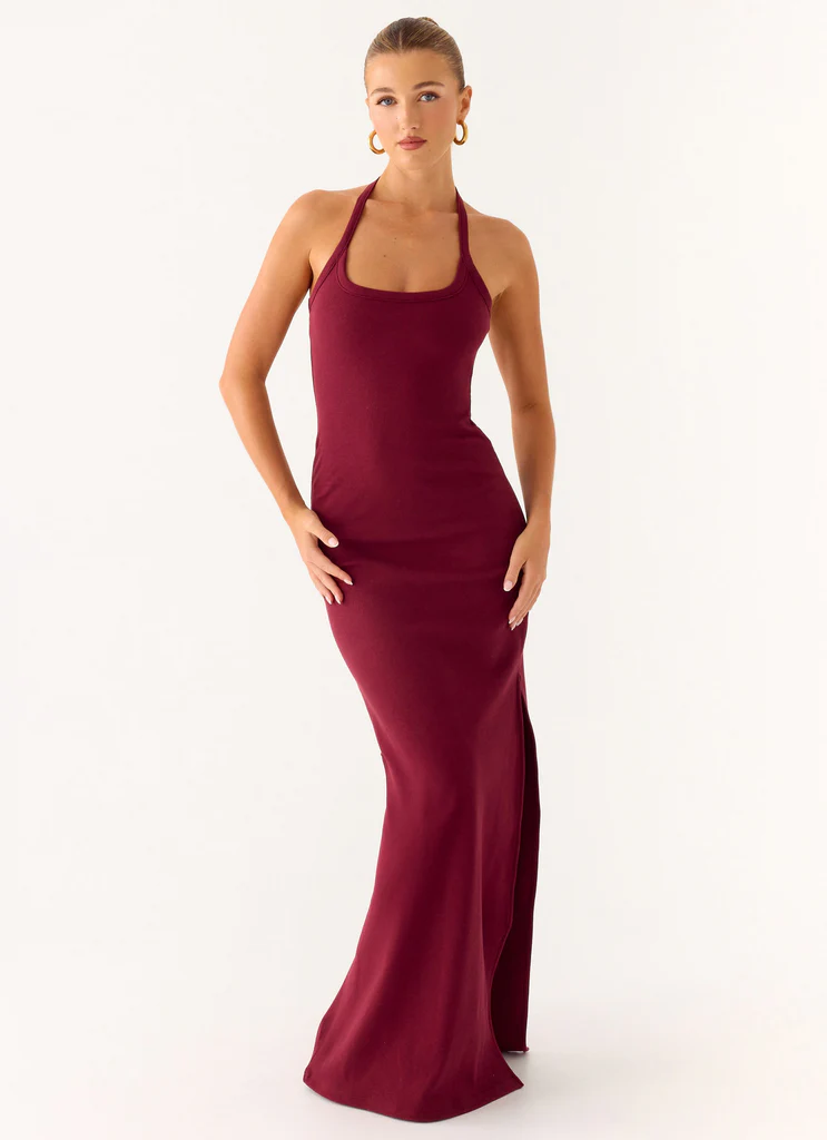 Vestito Maxi A Righe Kill This Love - Ciliegia Scuro