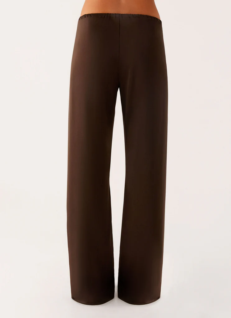 Pantaloni Deacon a Vita Bassa - Cioccolato