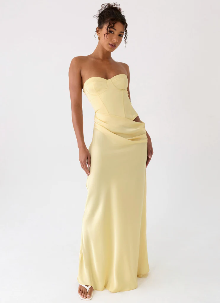 Abito Maxi Corset Emory - Giallo