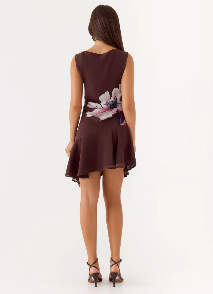 Vestito Mini Asimmetrico Maris - Fioritura di Velluto