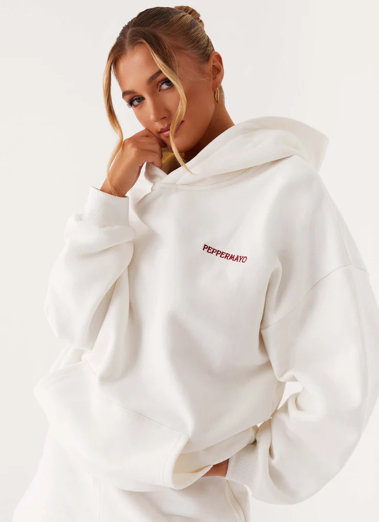 Signature Oversized Hoodie - Avorio