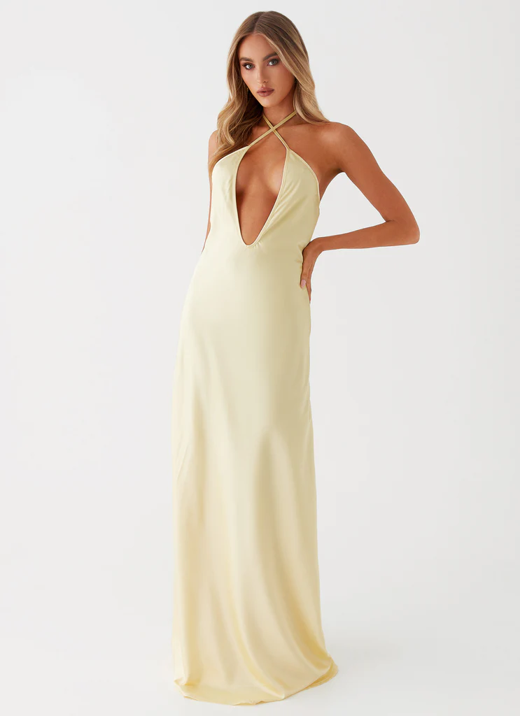 Abito Maxi Noir Symphony - Giallo