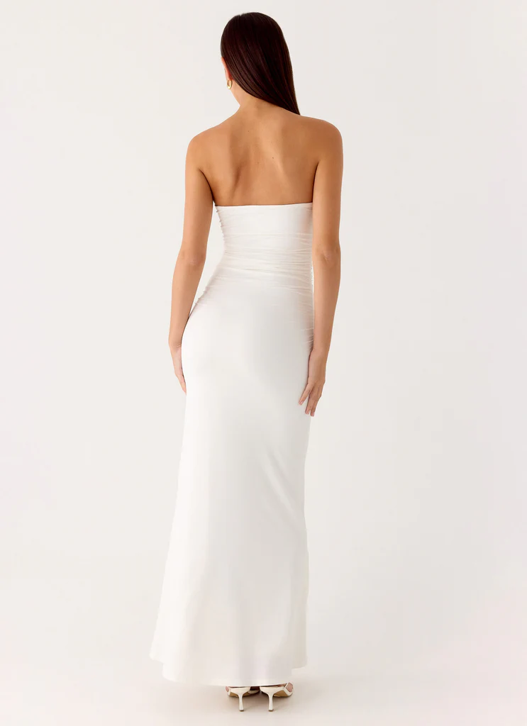 Vestito Maxi Shell Party After Party - Bianco