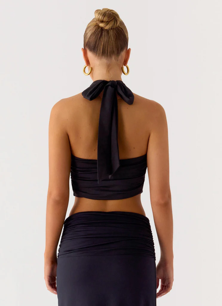 Top a Fasce Coletta - Nero
