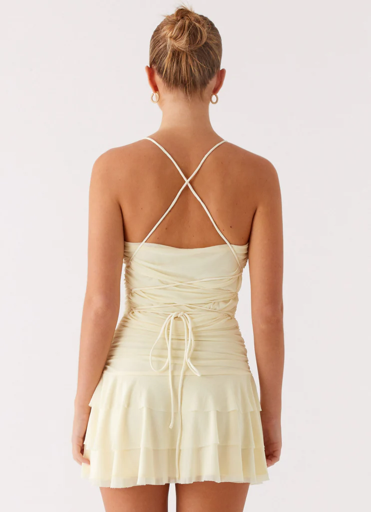 Emily Mini Vestito - Giallo