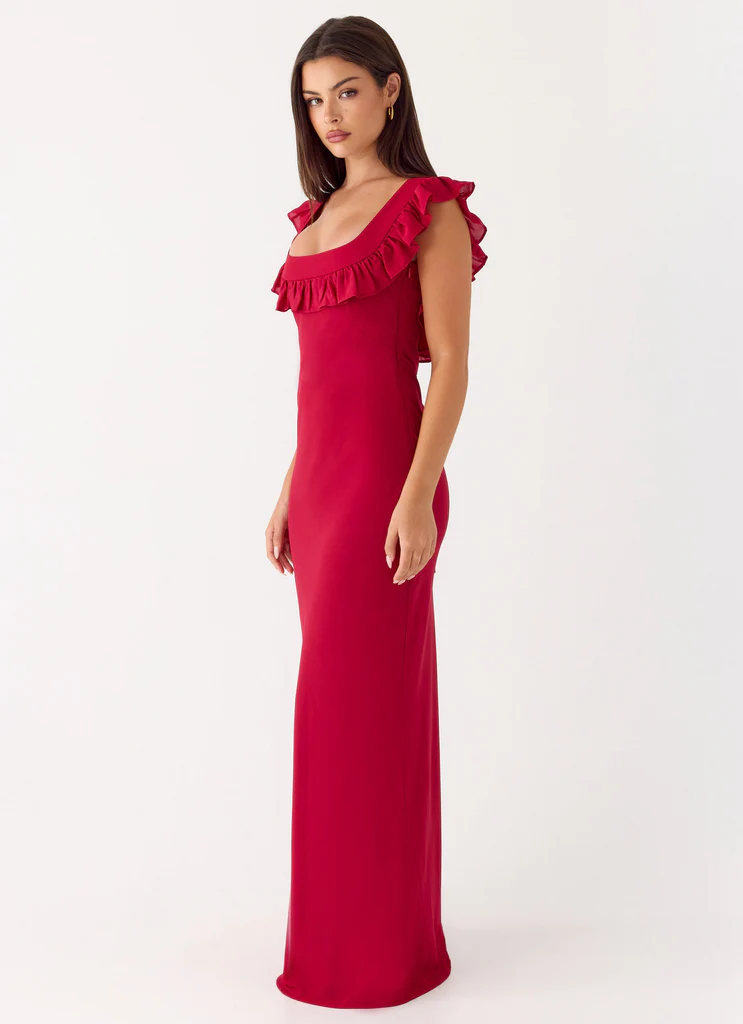 Abito Maxi Malina - Rosso Scuro