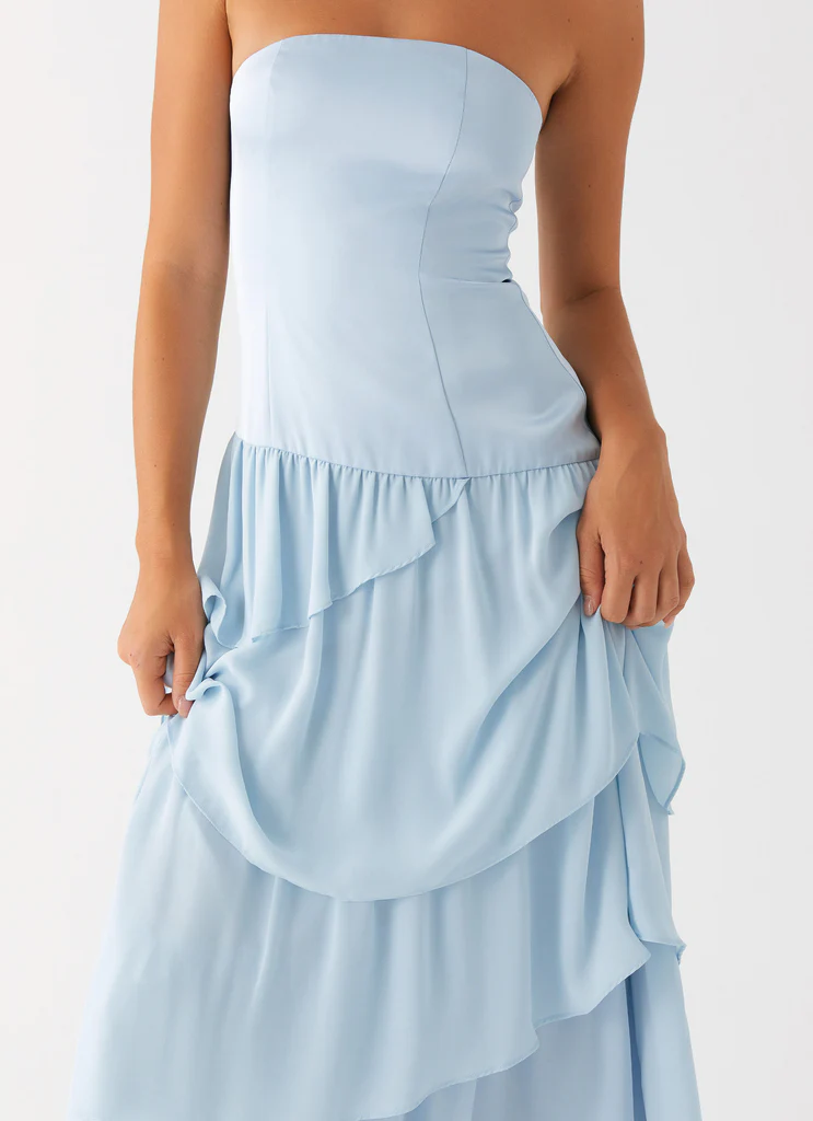 Our Story Maxi Dress - Blu Pastello